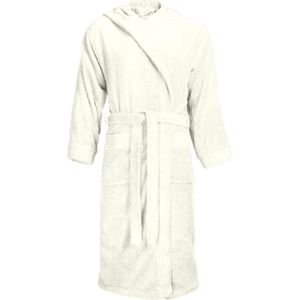 Dusk till Dawn Badjas met Capuchon 385 gram Ivoor - Maat S