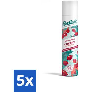 Batiste - Cherry - Droogshampoo - Kersenbloesem Geur - Verfrist en Geeft Volume - 200ml - Bulkverpakking - 5 stuks