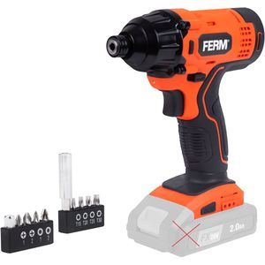FERM - AX-POWER - CDM1165 - Accu Slagschroevendraaier - 20V - Zonder accu en zonder lader - Geschikt voor FX-Power en AX-Power range - Draadloze slagschroevendraaier - Impact driver - FX -Orange