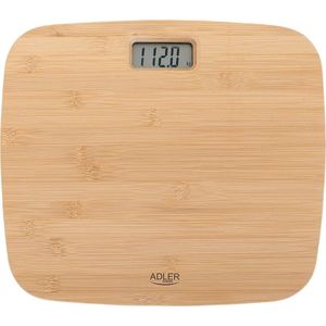 Digitale Personenweegschaal van Bamboe tot 150 kg - Elektronische Weegschaal met LED-Display