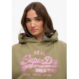 Superdry - Vintage Logo Rhinestone Hoodie - Relaxte Pasvorm