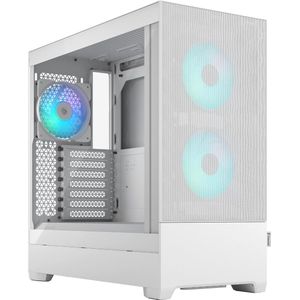 High Airflow Mid Tower PC Gaming Case met RGB Ventilatoren en Gehard Glas