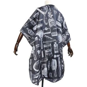 Bovista Baardschort - Beard Bib - Scheerschort - Baard Cape - Kappersmantel - Kapmantel - Zwart