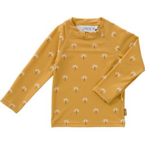 Fresk UV Top Lange Mouw – 110/116 – Zwemkleding voor kinderen – Quick Dry – UPF 50 – Zwemshirt Kids - Palmtree Ochre