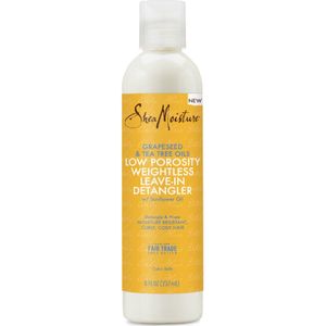 Shea Moisture Grape Seed & Tea Tree Oils - Low Porosity Leave-In Detangler - 236ml 8oz