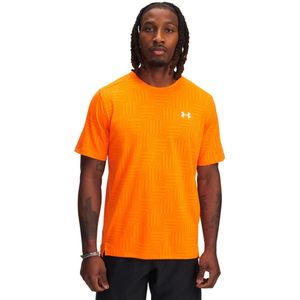 Under Armour - Vent Geotessa - T-shirt - Stream en Black - Korte Mouwen