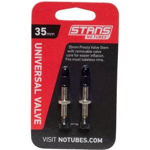 No Tubes Universeel Tubeless Ventiel Stans 35 Mm 2 Stuks