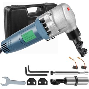 380W Elektrische Hoog snelheid Metaalsnijder, 1800 RPM Rotor, Roestvrij Staal, Aluminium- en Kunststofsnijder, 220V, Inclusief Opbergdoos, Vervangbladen Beschikbaar