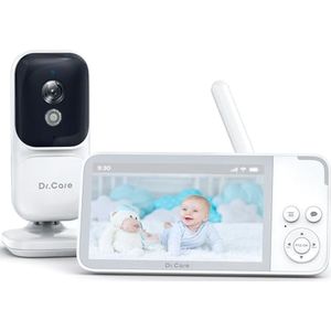 Babyfoon met Camera en 3.5"" Scherm – Video Monitor met Nachtzicht en 2-Weg Audio