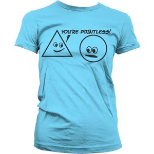 Hybris You're Pointless Girly T-Shirt Damen Skyblue-S