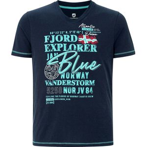Jan Vanderstorm - NORDGER - T-shirt - Donkerblauw - Grote Maten