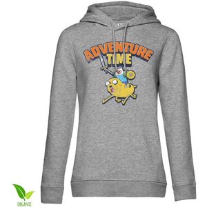 Adventure Time Washed Girls Damen Hoodie Heathergrey-S
