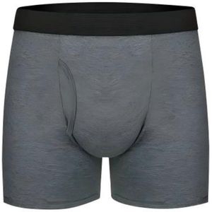 6-pack katoenen slips voor heren - extra lange losse boxershorts in grote maten - zweetafvoerende, anti-kreuk boxershorts - snel drogende, heupliftende, zachte boxershorts voor heren - S