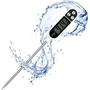 Digitale Vleesthermometer met Lange Sonde voor Nauwkeurige Temperatuurmeting van Voedsel en Vloeistoffen