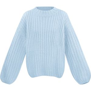 Everyday classic trui - nieuwe collectie - herfst/winter - dames - blauw - maat S/M