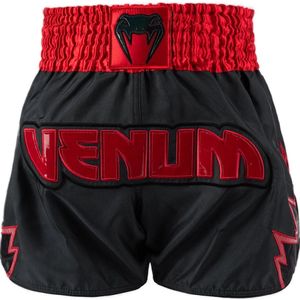 Venum Inferno Muay Thai Shorts Antraciet Rood - XL