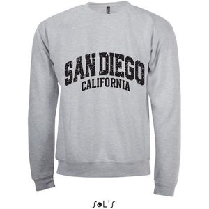 Sweatshirt 2-214 San Diego California - Lgrijs, xS