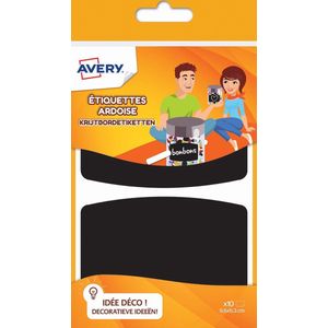 Etiket voor bordkrijt Avery 10 stuks 95x63mm