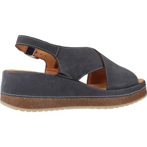 Clarks - Kassanda Step - Sandalen - Marineblauw - Nubuck