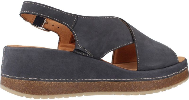 Clarks - Kassanda Step - Sandalen - Marineblauw - Nubuck