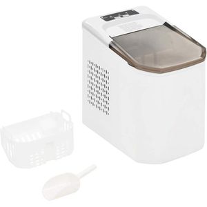 vidaXL IJsblokjesmachine 1,4 L 15 kg/24 u wit - Ijsblokjesmachine - Ijsblokjesmachines - Ijsmachine - Ijsmachines