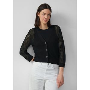 s.Oliver - Gebreid Vest - Zwart