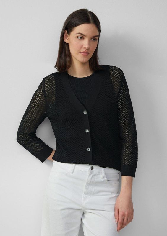 s.Oliver - Gebreid Vest - Zwart