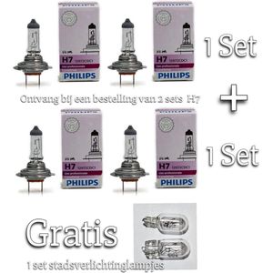 Philips H7 - Autolamp - set - +2 stadslichtlampjes bij aanschaf van 2 sets -
