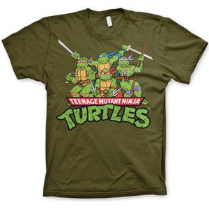 Teenage Mutant Ninja Turtles distressed shirt – The whole Bunch maat S