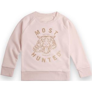 Most Hunted - kindersweater - tijger - licht roze goud - maat 152/158cm