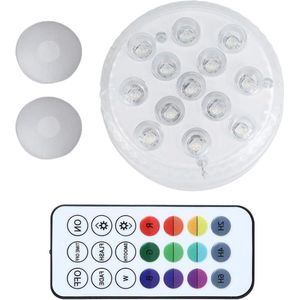 13LED Zwembadverlichting Onderwater IP68 Waterdicht 16 Kleuren - Bubbelbad Onderwaterzwembadlichtchip - Duiklamp op Afstandsbediening .