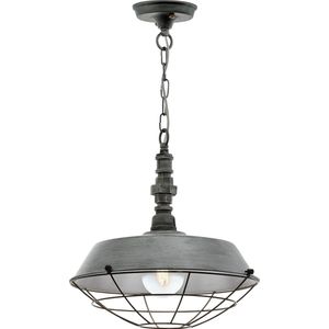 EGLO Chepstow - hanglamp - E27 - 1-lichts - antiek-zilver
