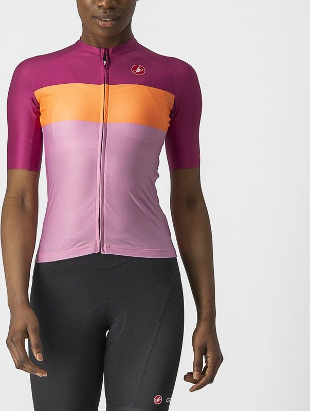 Castelli - AERO PRO W JERSEY - Fietsshirt - Roze Paars - Korte Mouwen
