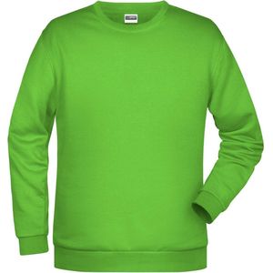 James And Nicholson Heren Basis Sweatshirt (Kalk groen)