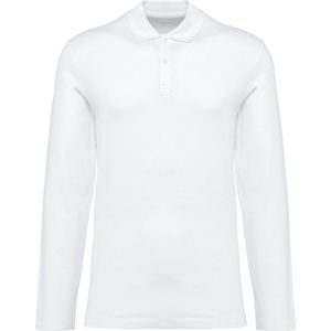 Kariban Premium Supima® herenpolo lange mouwen PK202 - White - 3XL