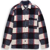 Tom Tailor - Overhemd - Blue big check - Lange Mouwen - Met Borstzak