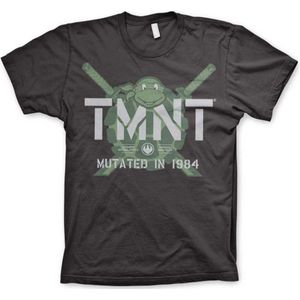Teenage Mutant Ninja Turtles Heren Tshirt -M- Mutated In 1984 Grijs