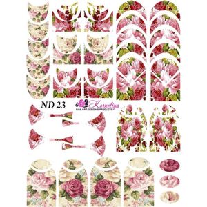 Waterdecal - Nailart Decal - Korneliya Dress On ND 23