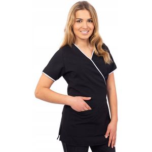 VLEKBESTENDIG cosmetisch kappersschort M - zwart, roze, grijs, wit