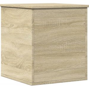 vidaXL - Opbergbox - 40x42x46 - cm - bewerkt - hout - sonoma - eikenkleurig