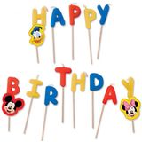 Procos Verjaardagskaarsjes Happy Birthday Mickey Wax 13 Stuks