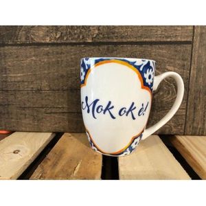 set van 2 - mok - zeeuwse spreuk - geschikt voor Senseo, Koffie en thee