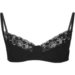 Sensuele Sissy lingerie voor heren, bralette van gladde stof en kant, zonder beugels, verstelbare bandjes, M-XL