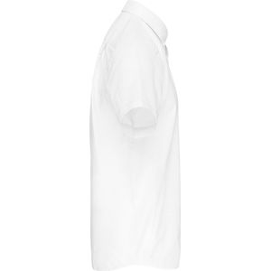 Overhemd Heren 4XL Kariban Korte mouw White 100% Katoen