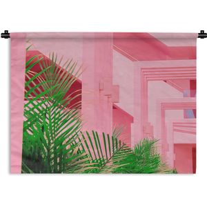 Wandkleed - Wanddoek - Zomer - Planten - Tuin - 60x45 cm - Wandtapijt