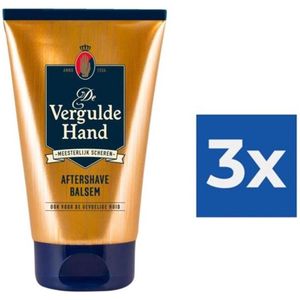 De Vergulde Hand - Aftershave Balsem - Voor Gevoelige de Huid - 100 ml - Voordeelverpakking - 3 stuks