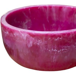 Schaal Loftli Pink Polyresin | L 29 cm | W 29 cm | H 14 cm | Polyresin