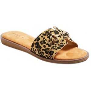 Sandalen in muiltjesstijl met metalen details