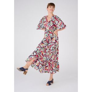 Damart - Soepele jurk met print, Climatyl - Dames - Blauw - 52