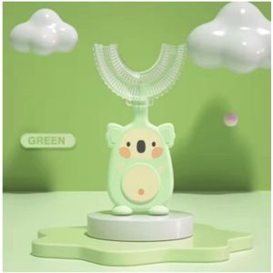 u-vormige tandenborstel - 360 tandenborstel - Tanden reiniger - Tandenborstel - Elektrische tandenborstel - Smartbrush Tanden - Smartbrush - Tandenborstel kind - Baby tandenborstel - Tandenborstel u vorm - Peuter tandenborstel - groene